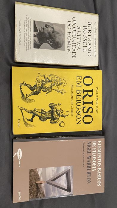 Lote 3 Livros Filosofia: Bertrand Russell + Paulo Morgado + Nigel Warburton
