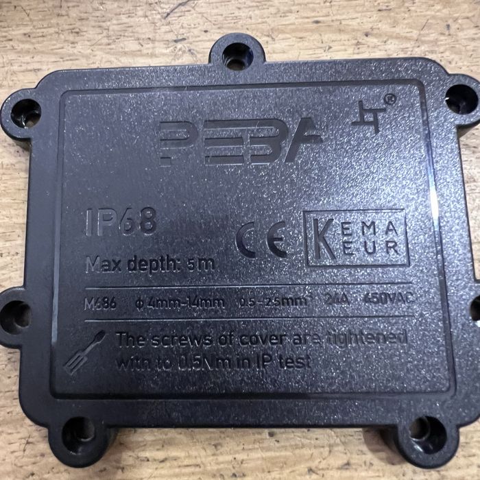 Pack 4 Caixa conexão impermeável luminárias p/ exterior estanque Peba