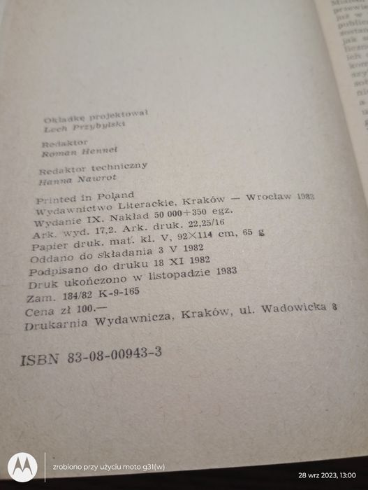 Boy słówka. 1983rw.