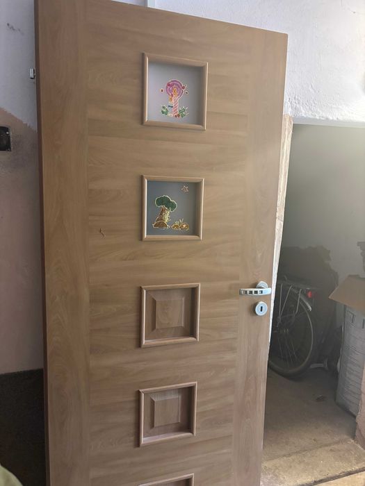 Skrzydła drzwiowe wewnętrzne 80 cm - 2 sztuki