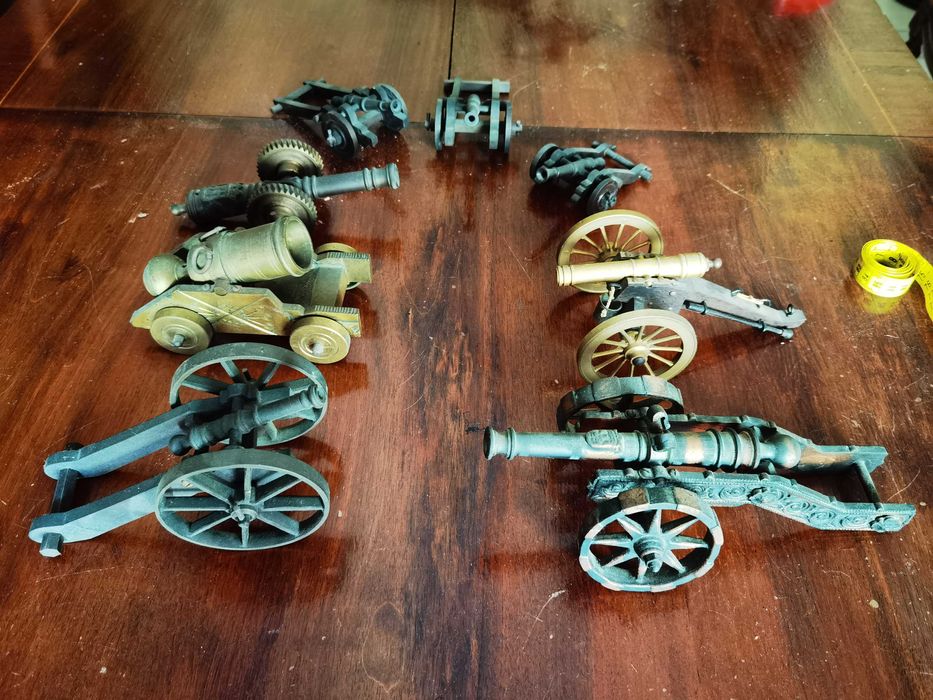 8 Canhões guerra decorativos