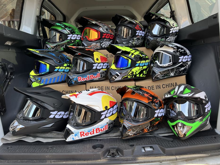 Кроссовый мото шлем эндуро новый