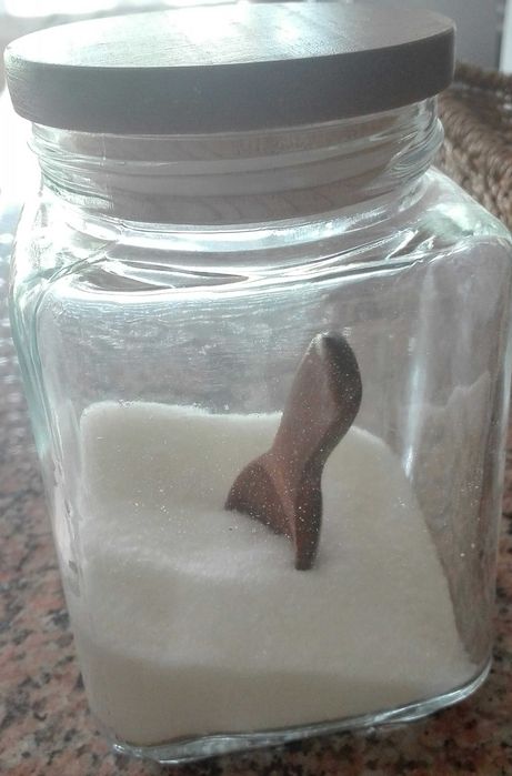 2 Mini colheres de madeira ideal para sal, açúcar, farinha etc