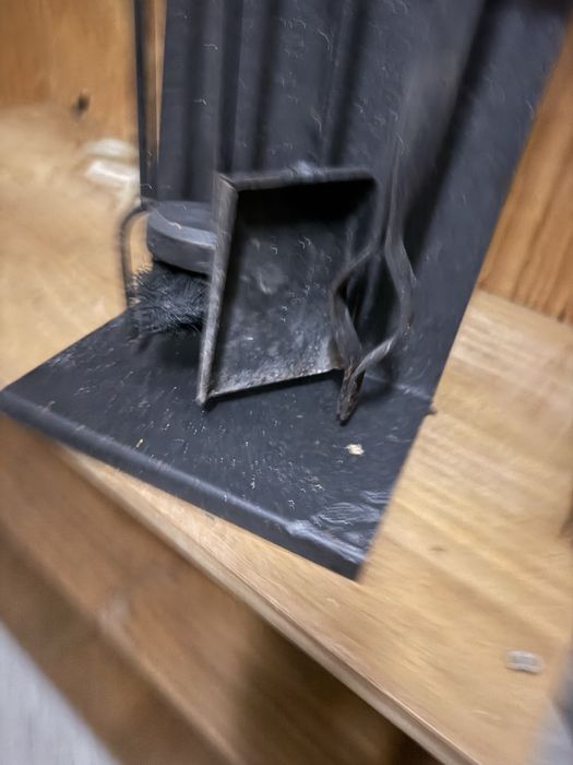 Ferramentas lareira com cabos de madeira