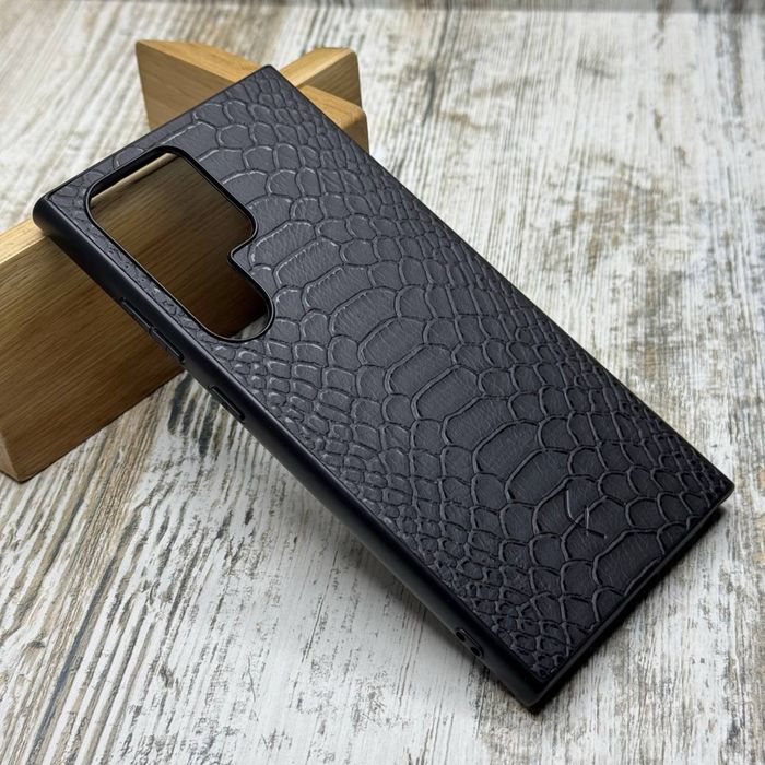 Чехол кожаный Python Case на Samsung S24 Ultra/ S24/ S24 Plus Чохол