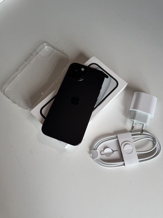 iPhone 15 128gb czarny bateria 100% komplet