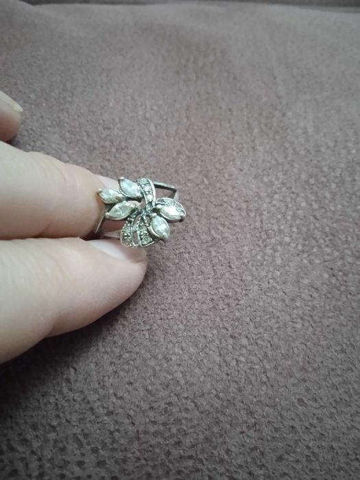 Перстень каблучка срібло