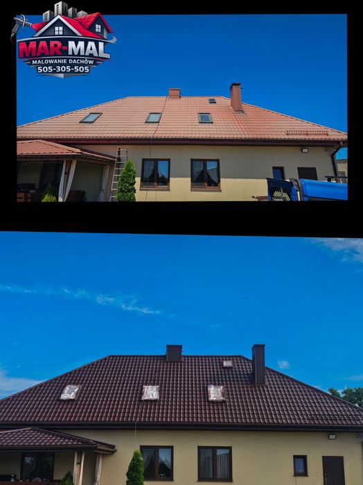 Malowanie natryskowe dachów impregnacja mycie kostki brukowej
