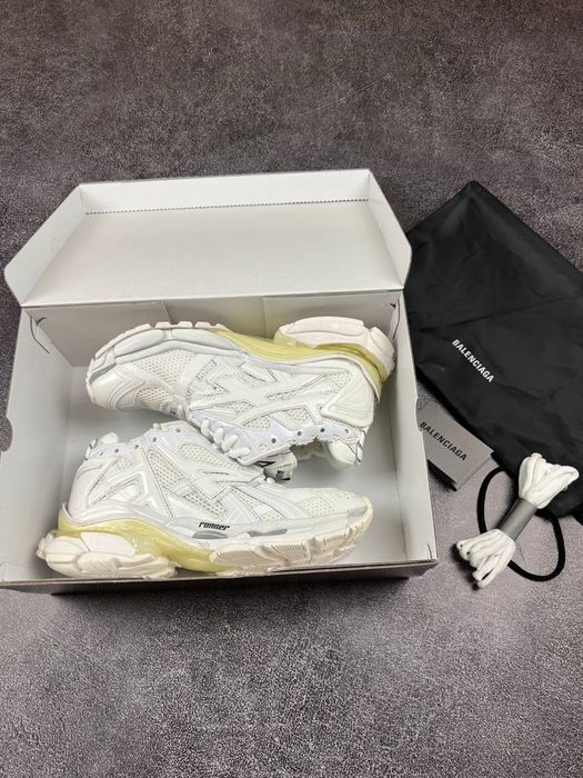 БЕЗ ПЕРЕДОПЛАТ‼️ Кросівки Balenciaga Runner Graffiti White (Білі)