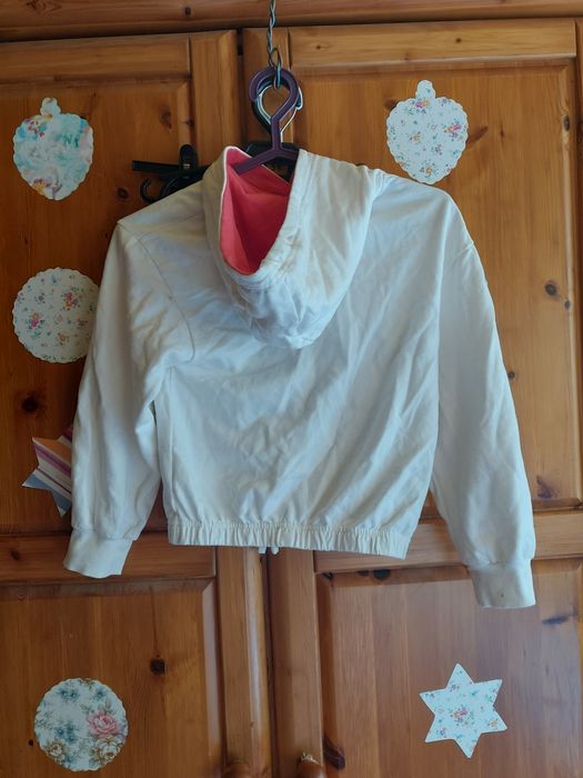 Bluzka z kapturem dresowa dziewczęca rozmiar 134 pony