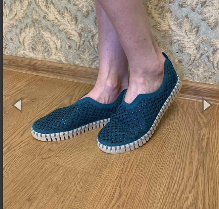 Яркие кожаные лоферы, слипоны Ilse Jacobsen размер 38