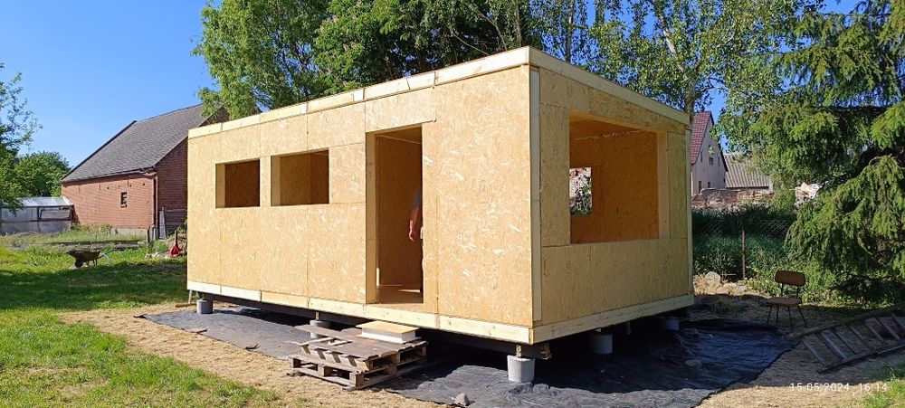 Panele Sip, Dom modułowy, Płyty OSB, Styropian