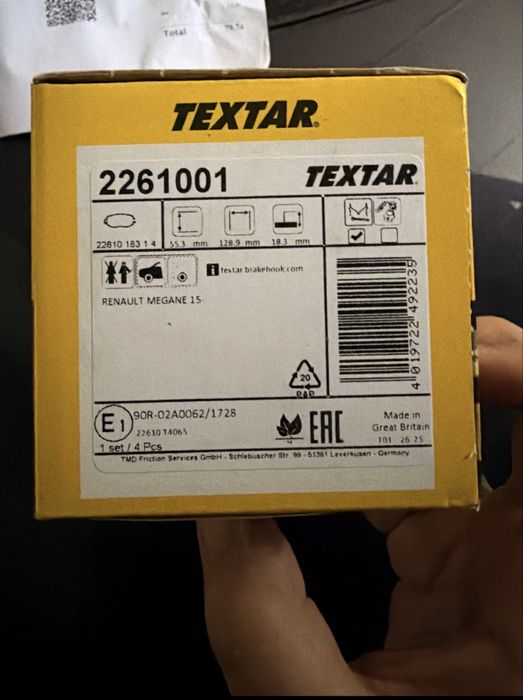 Vendo calços de travão para Renault Megane 4