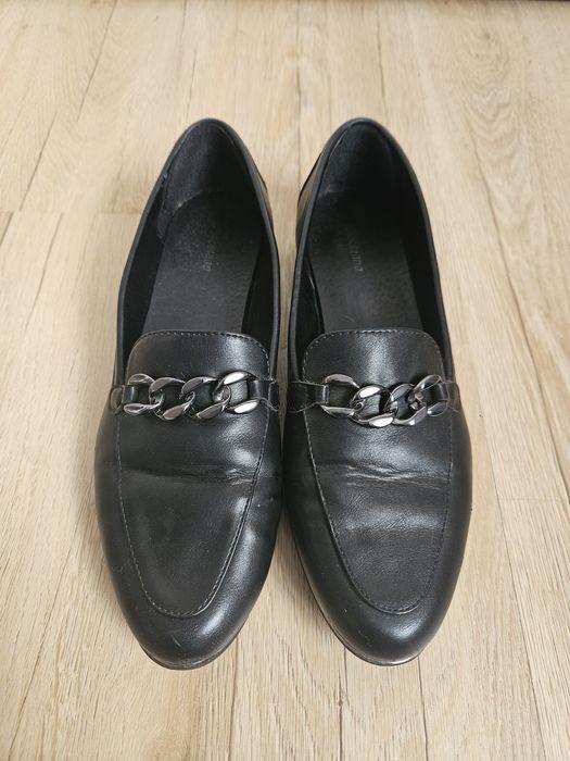 Baleriny lordsy mokasyny loafersy z łańcuszkiem