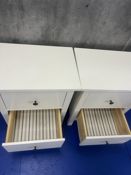 Dwie białe szafki nocne ikea HEMNES / dostawa gratis