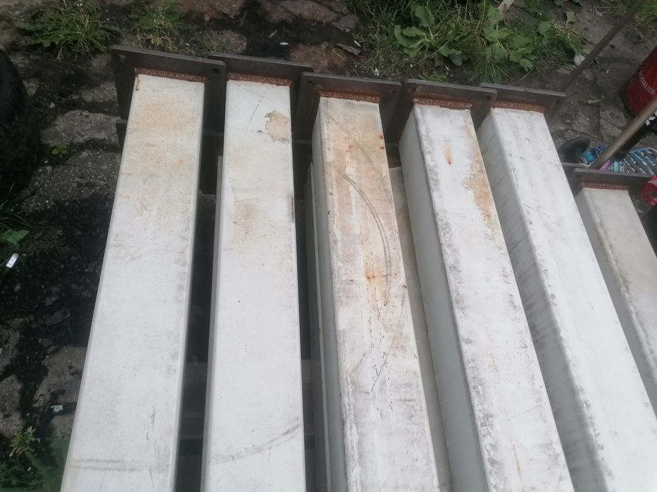 Słupy 5m stopy konstrukcja hali, stężenie profil zamknięty ceownik