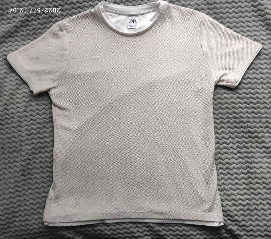 Męska bluzka ze strukturalnej dzianiny - ZARA