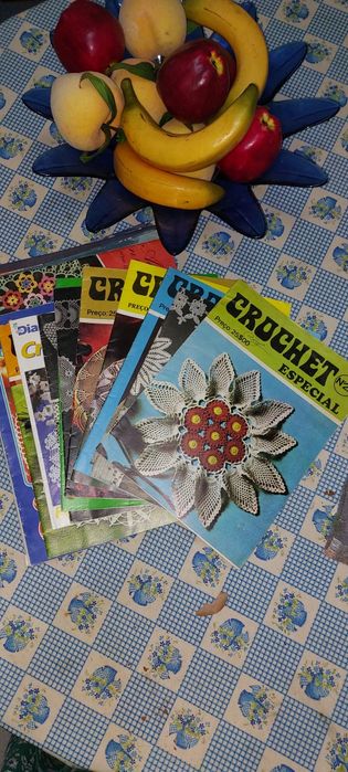 Revistas "crochetar" e "Para Ti"