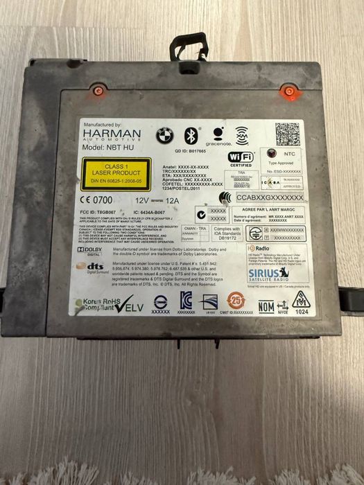 Головний мультимедійний блок BMW NBT HU Harman з F10 (iDrive)