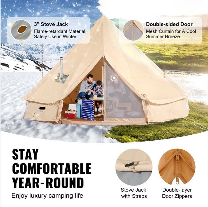 Tenda 6m de Sino em lona