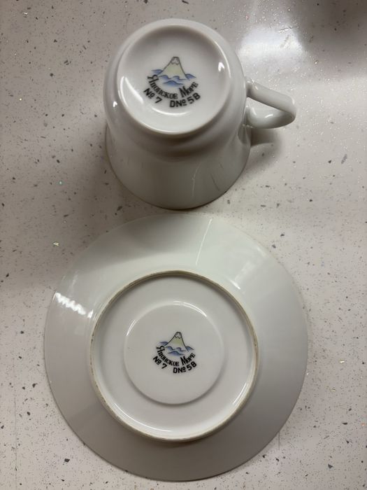 Чайний фарфоровий набір на 6 осіб