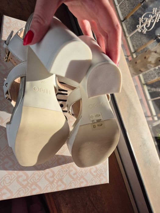 Sandálias Brancas Pele Liu Jo Novas Tam.36