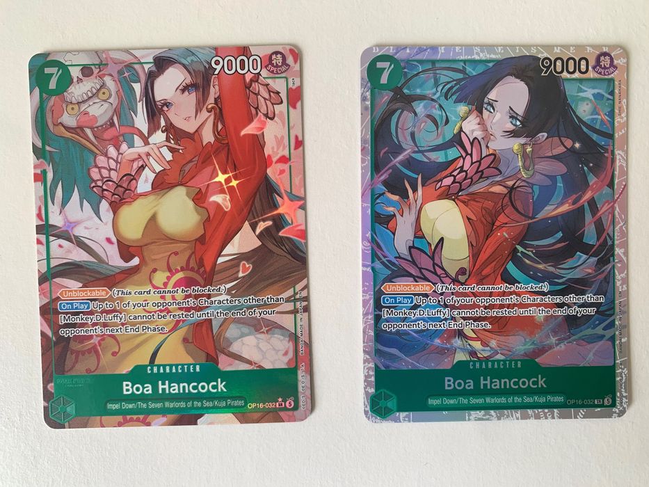 One piece op16-032 boa Hancock alt art + sr cartas