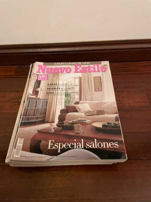 15 revistas de decoração internacionais e nacionais.