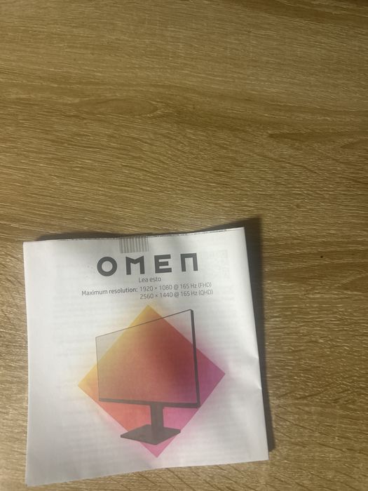 Monitor OMEN 165hz 24 polegadas