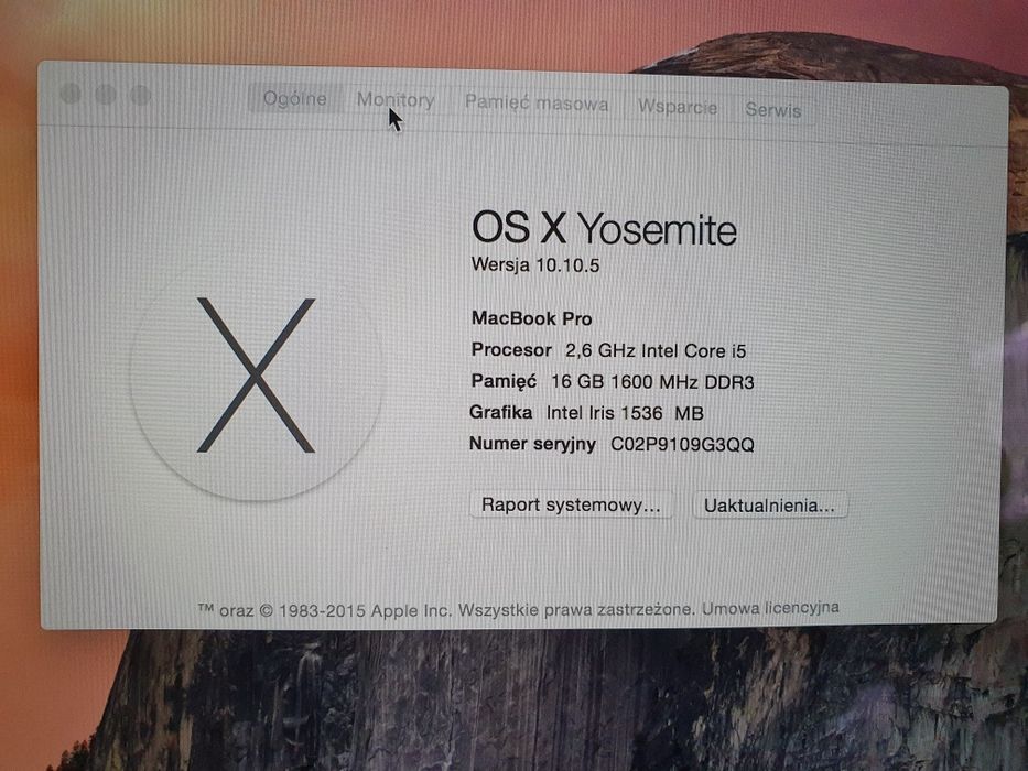 Apple MacBook Pro A1502 i5/16GB/256GB