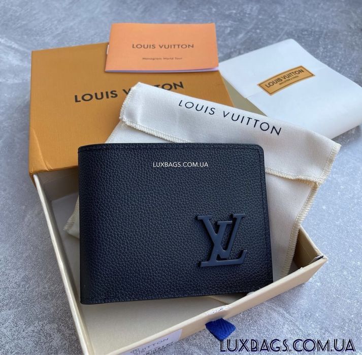 Мужской кожаный кошелек Louis Vuitton Луи Виттон