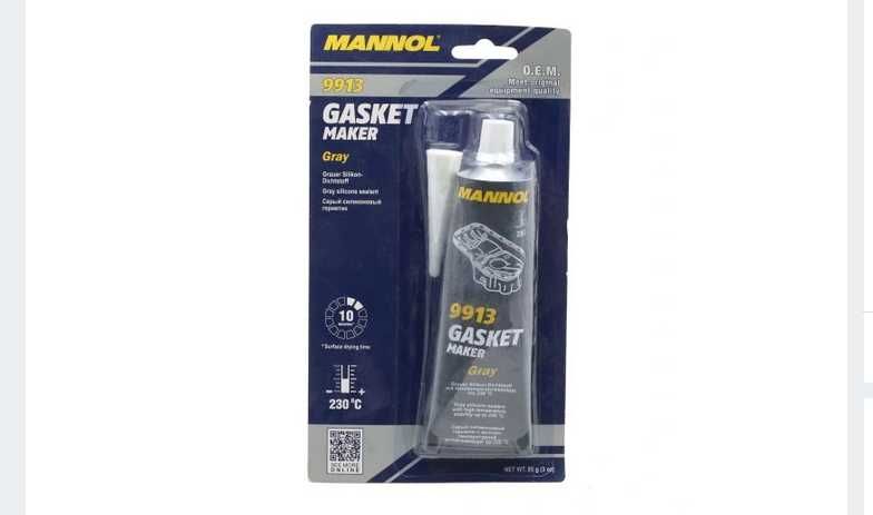 Silikon Szary Wysokotemperaturowy Mannol 85g + GRATIS