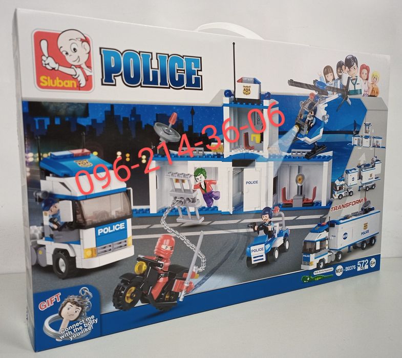 Конструктор SLUBAN M38-B0376 Мобильный полицейский участок