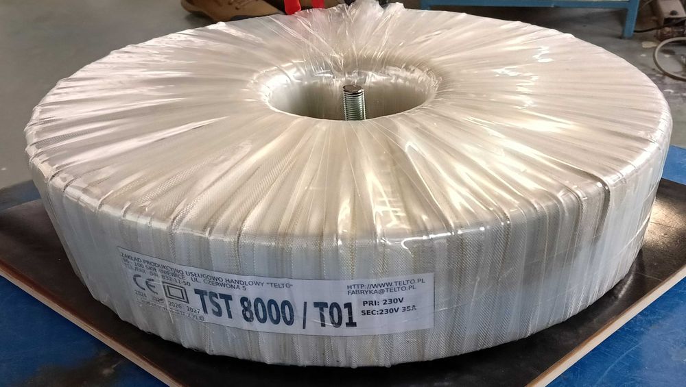 Transformator toroidalny 230/230V 8000VA TELTO