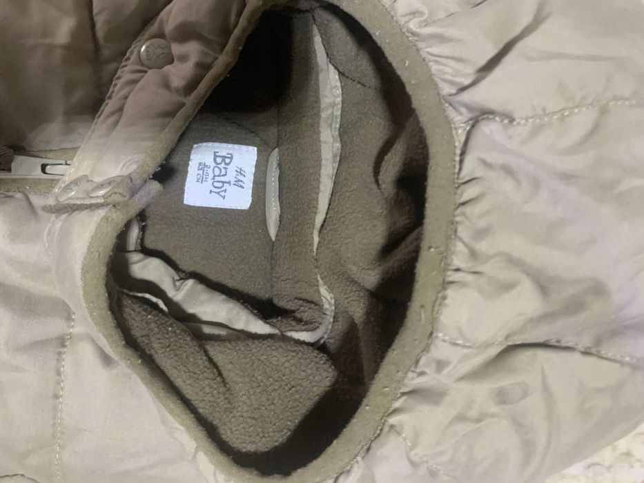 Зимовий єврозима фірмовий дитячий комбінезон H&M 2-4м 62-68см