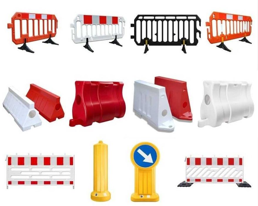 Barierka PCV Ogrodzenie Tymczasowe Budowlane Przenośne Koncertowa BHP