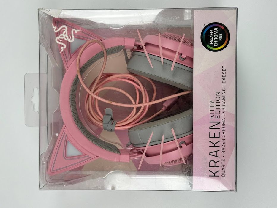 Słuchawki Razer Kraken Kitty Edition Quartz Pink / Quartz
