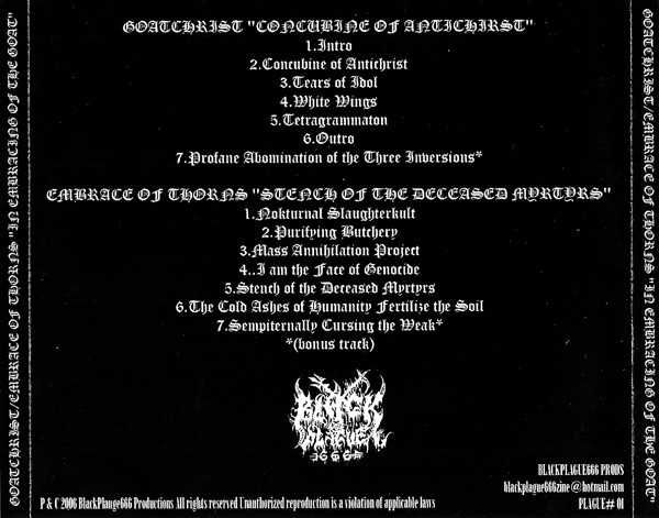 Goatchrist/Embrace Of Thorns- In Embracing Of The Goat