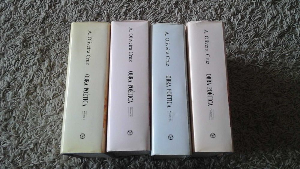A. Oliveira Cruz Obra Poética em 4 Vol. (Completa) Assinado pelo Autor
