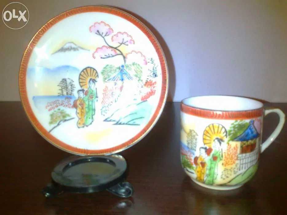 PAK de 8 chavenas japonesas todas diferentes- japonesa no fundo