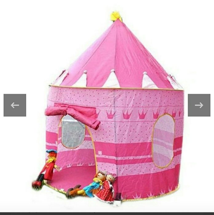 Палатка детская игровая Замок. Детский игровой домик-вигвам для дома