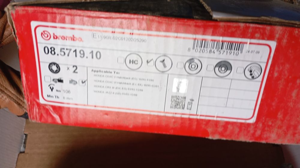 Discos brembo novos