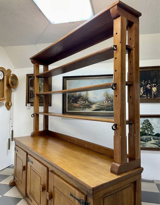 Масивний стелаж бібліотека шафа тумба дерево вітрина шкаф сирний 1985