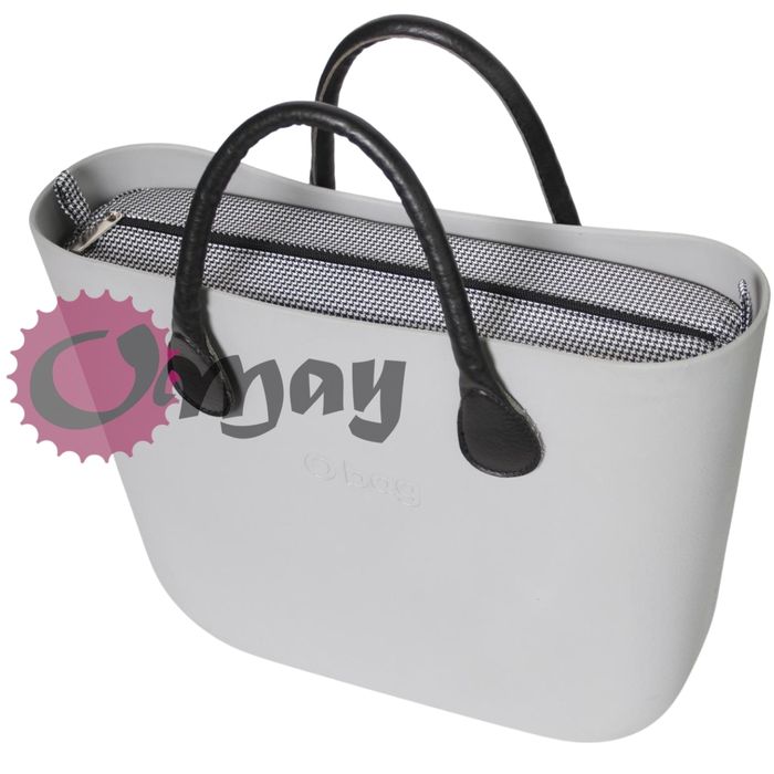 Czarny organizer do OBAG STANDARD pepitka czarno-biała wkład OMAY