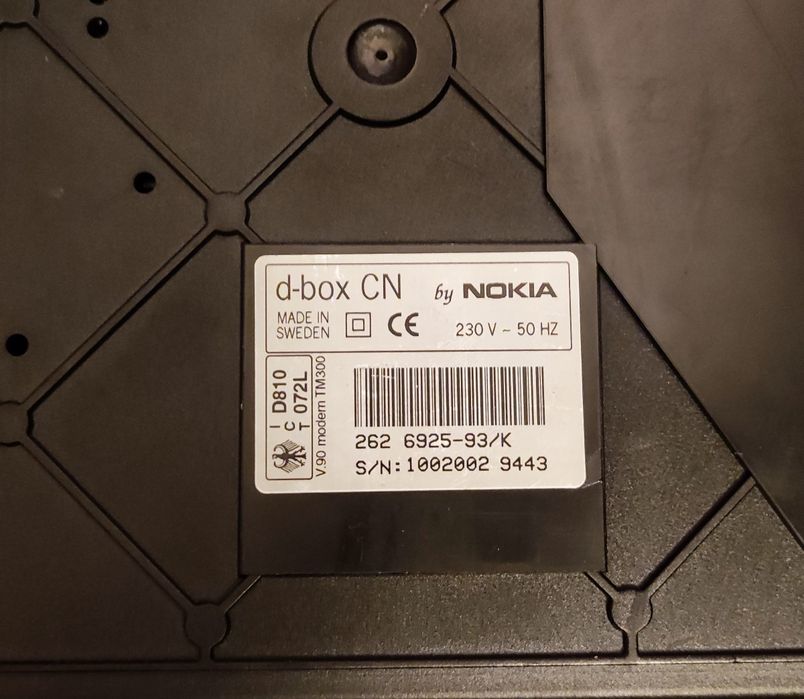 Tuner Nokia D-Box2 przerobiony Linux Neutrino. standard DVB -S,  QPSK