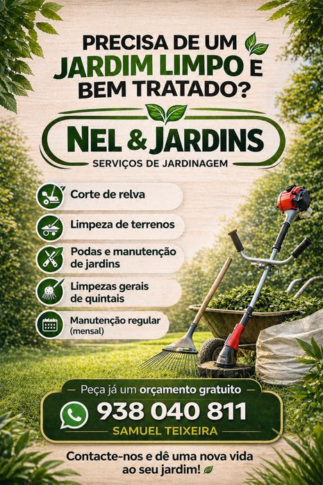 Limpeza de terrenos e servicos de jardinagem