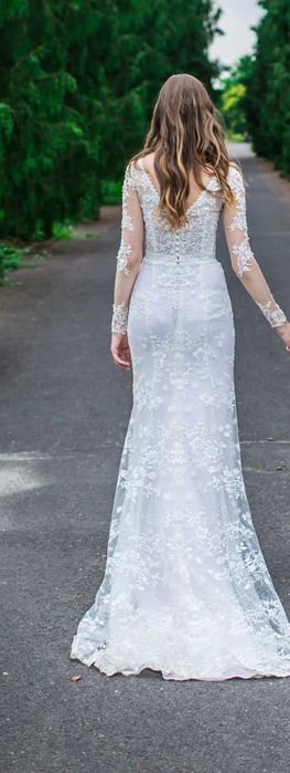 Suknia ślubna rybka koronkowa Agnes