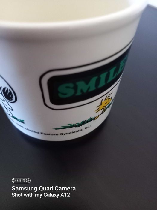 Caneca Pequena do Snoopy para Coleção, de 1965.