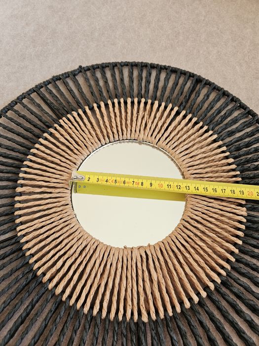 Lustro ścienne plecione Smukee 40 cm