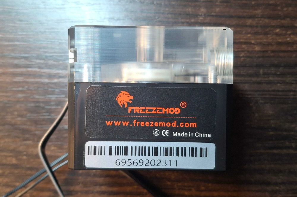 Водяной насос FREEZEMOD, ШИМ-регулирование температуры, поток 800 л/ч